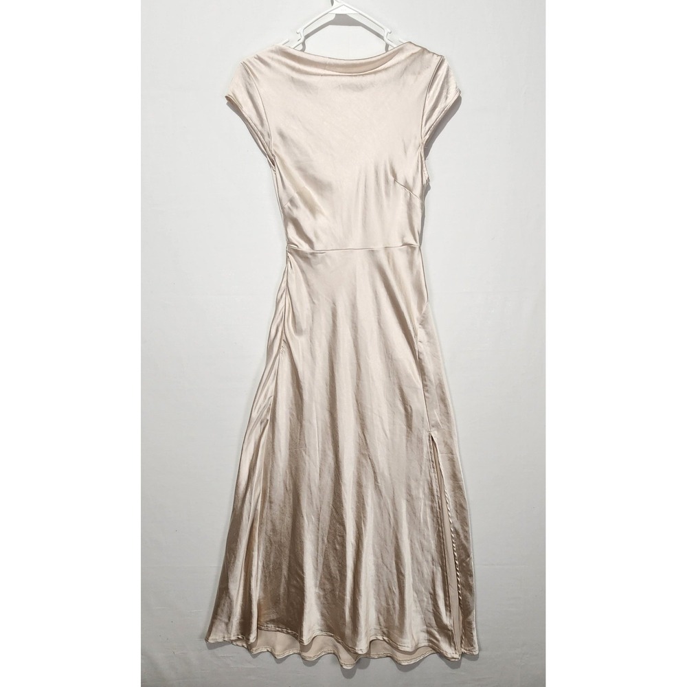 Billy J Women's Elegant Classy Beige Dress Size 8